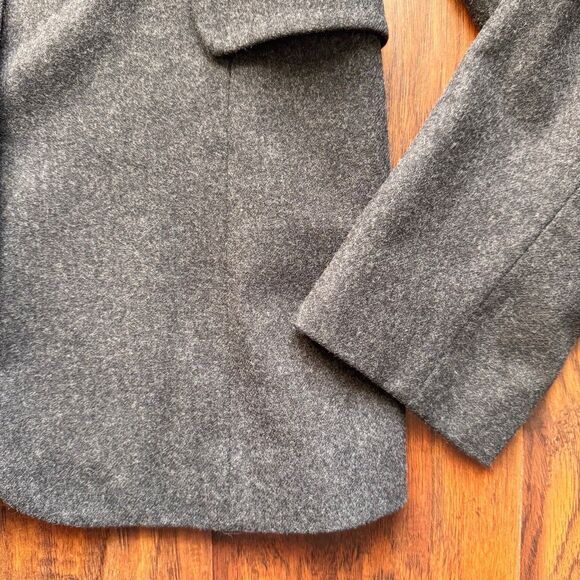 Banana Republic Blazer Women’s Sz 4 Made In Italy Grey Wool Blend Quiet Luxury - Picture 9 of 16